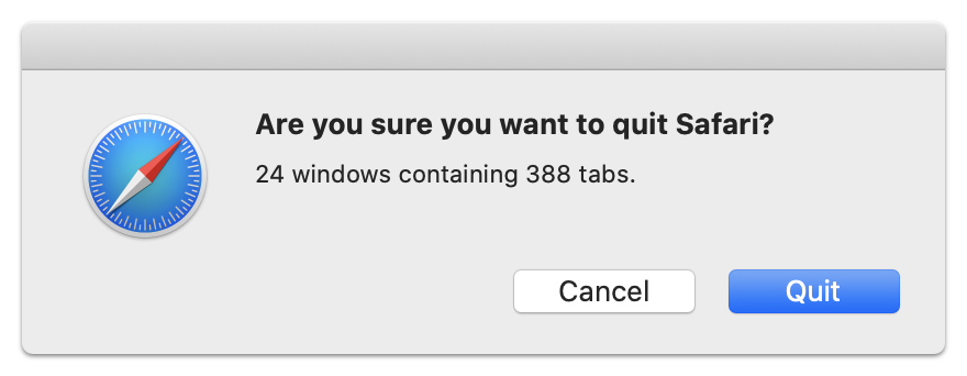 Screenshot of an alert dialog.